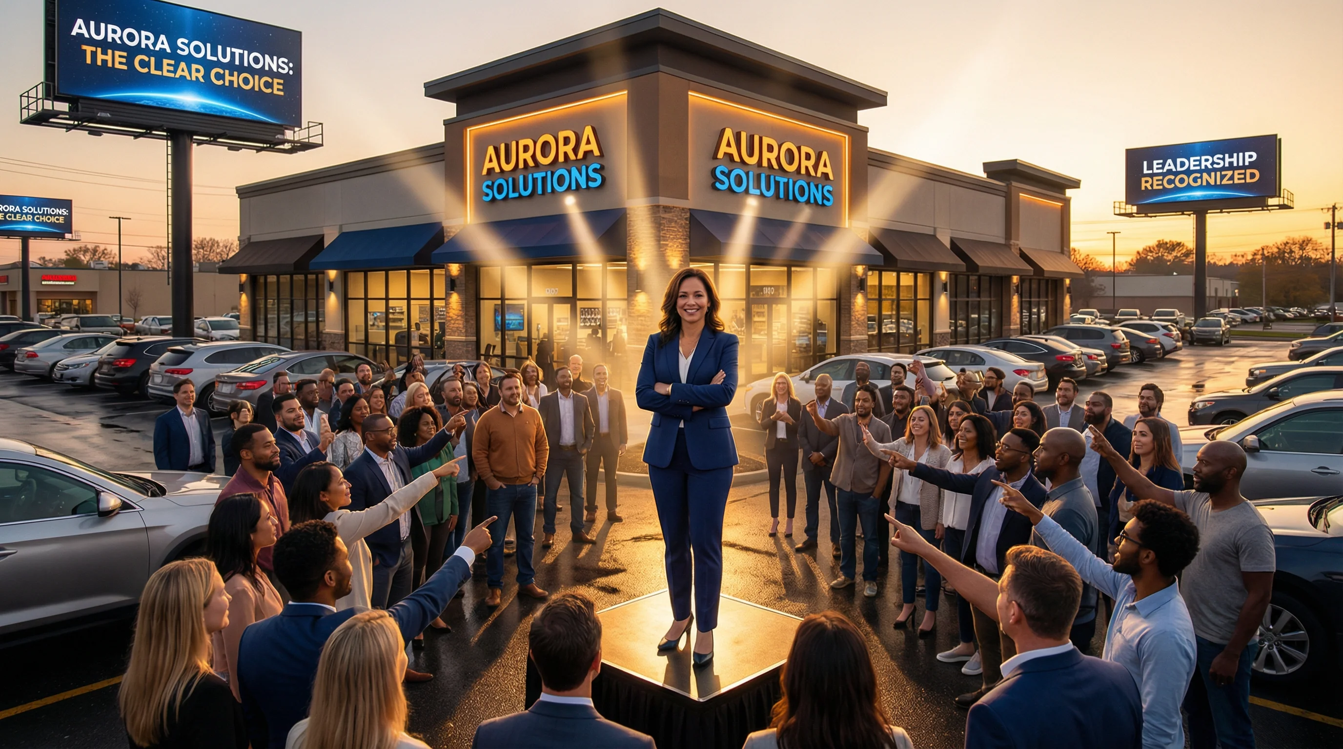 Business owner confident, recognized as industry authority